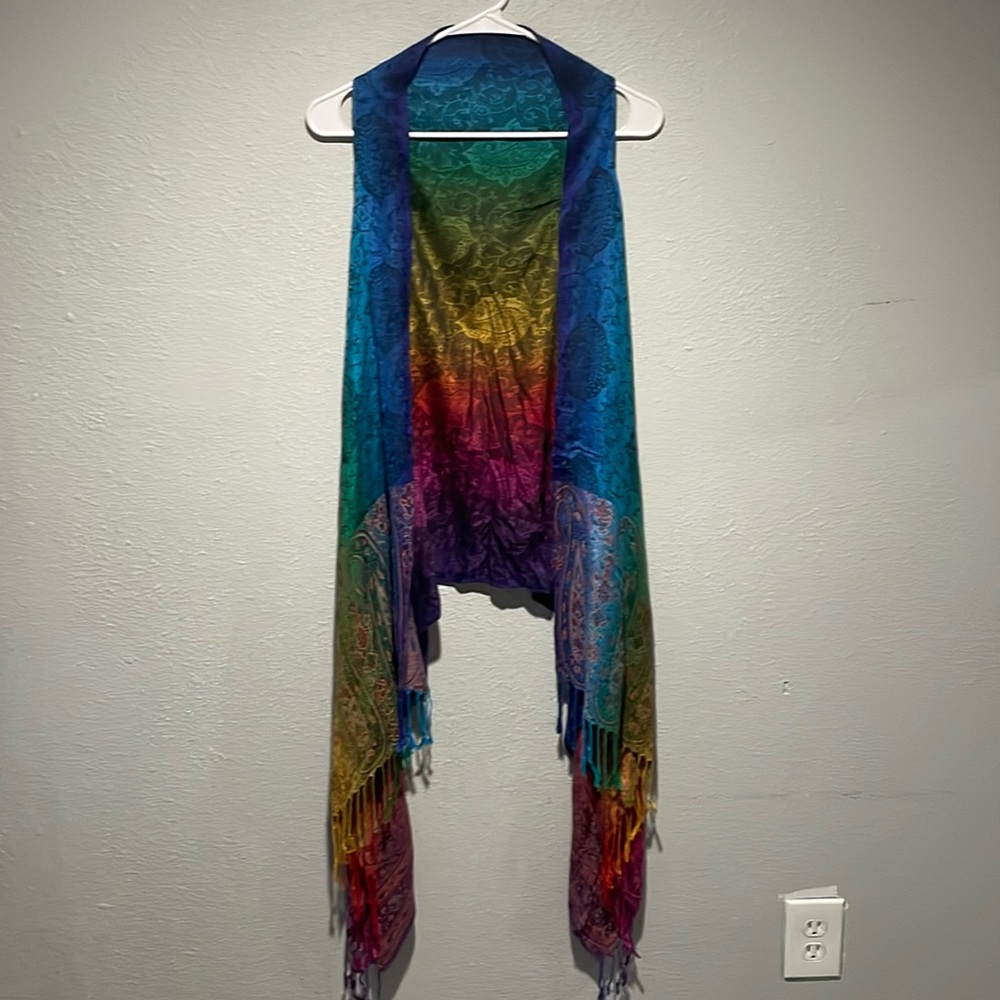 Jaipur Boho Midi Fringe Vest Women’s